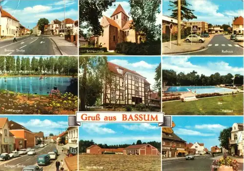 AK, Bassum, neun Abb., um 1971