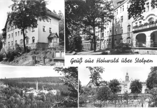 AK, Hohwald über Stolpen, vier Abb., 1976