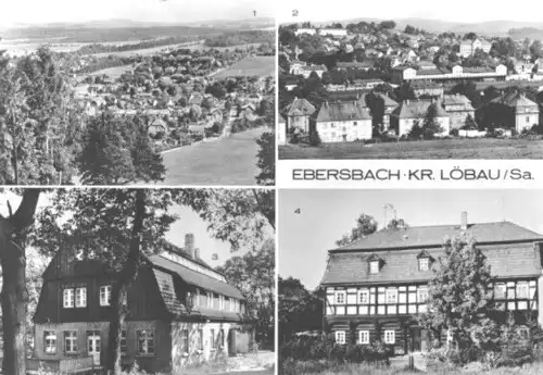 AK, Ebersbach Kr. Löbau, vier Abb., 1987