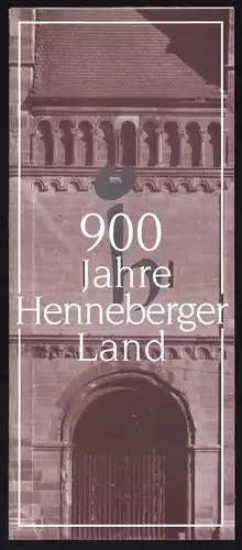 tour. Prospekt, 900 Jahre Henneberger Land, 1096 -1996