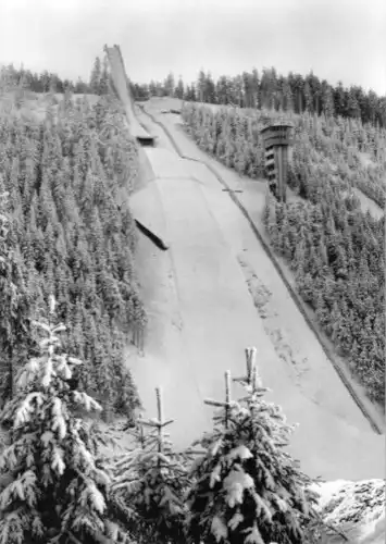 AK, Oberhof Thür., Schanze am Rennsteig, 1970