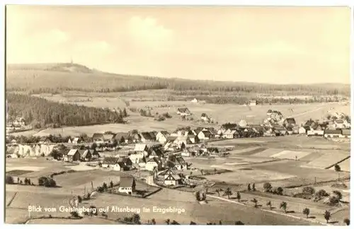 AK, Altenberg Erzgeb., Ansicht vom Geisingberg, 1963