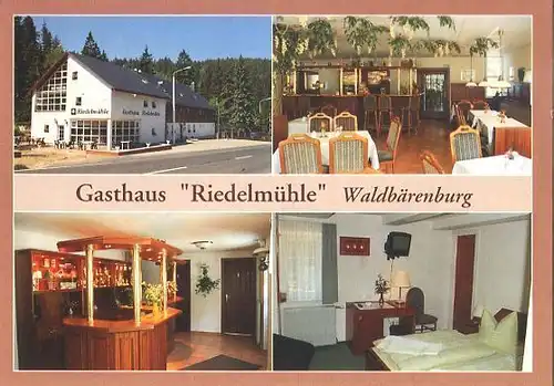 AK, Waldbärenburg Erzgeb., Gasthaus "Riedelmühle", 1995