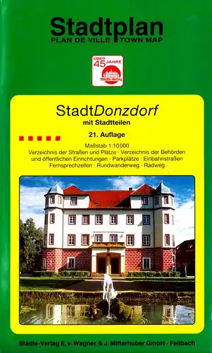 Stadtplan, Stadt Donzdorf mit Stadtteilen, 21. Aufl. um 1998