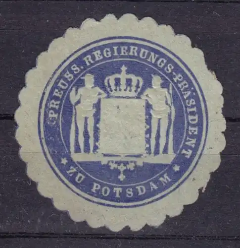 Vignette, Siegelmarke, Preuss. Regierungs-Präsident zu Potsdam
