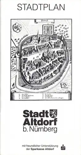 Stadtplan, Stadt Altdorf b. Nürnberg, 1995
