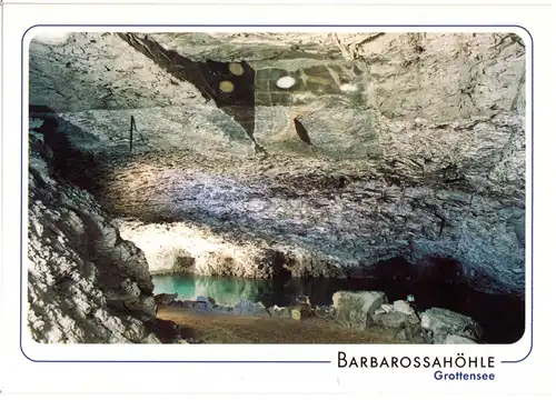 AK, Rottleben, Barbarossahöhle, Grottensee, um 1992