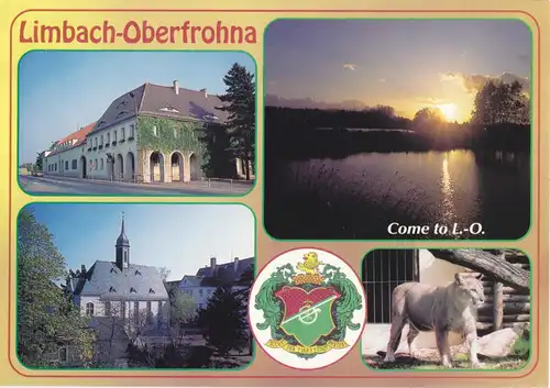 AK, Limbach-Oberfrohna, vier Abb., Version 3, um 1998