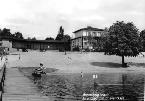 AK, Rheinsberg Mark, Strandbad am Grienericksee, 1971