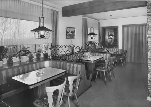 AK, Bad Oeynhausen - Oberbecksen, Hotel - Restaurant "Amsel-Schänke", 1970