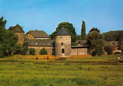 AK, Ratingen, Wasserburg "Haus zum Haus", 1989