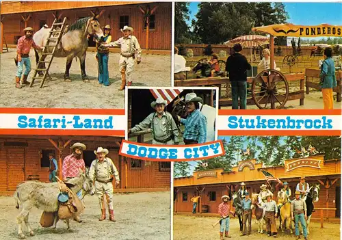 AK, Schloß Holte-Stukenbrock, Safari-Land, Dodge City, fünf Abb., 1989