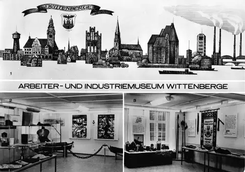 AK, Wittenberge, Arbeiter- und Industriemuseum, drei Abb., 1977