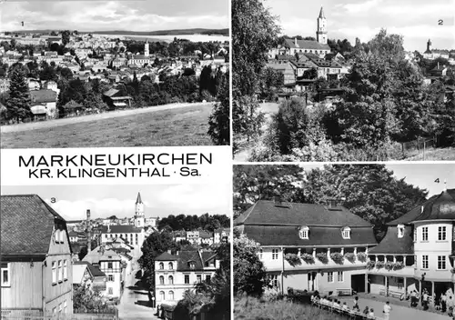AK, Markneukirchen Kr. Klingenthal Sa., vier Abb., 1977