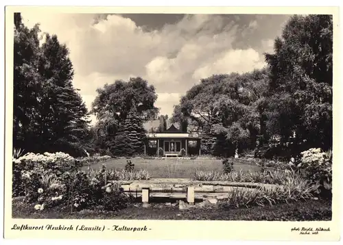 AK, Neukirch Lausitz, Partie im Kulturpark, 1957