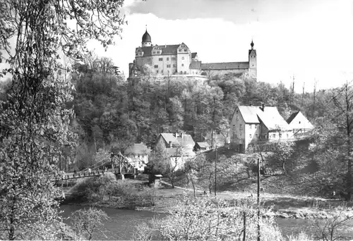 AK, Rochsburg Kr. Rochlitz, Blick zur Burg, 1985