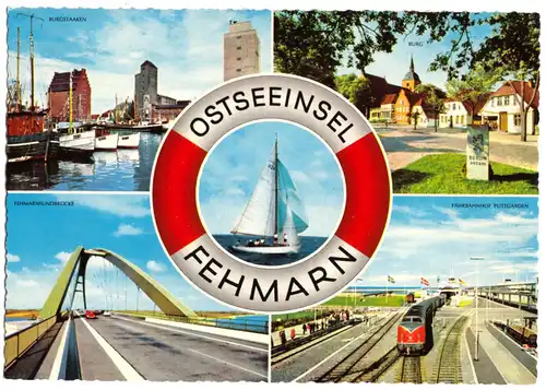 AK, Ostseeinsel Fehmarn, fünf Abb., gestaltet, um 1970