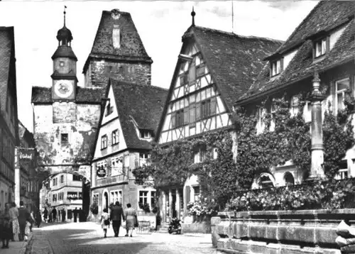 AK, Rothenburg ob der Tauber, Markusturm, 1963