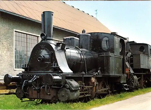AK, Viechtach, Dampflok "Anna" der Regentalbahn AG im Bhf. Viechtach, um 1977