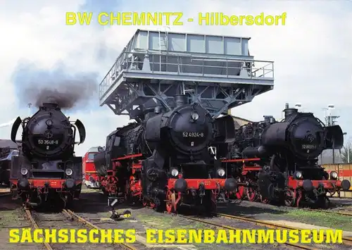 AK, Chemnitz - Hilbersdorf, ehem. Bahnwerk, Sächsisches Eisenbahnmuseum, 2000