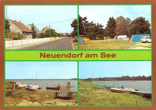 AK, Neuendorf am See Kr. Lübben, vier Abb., 1984