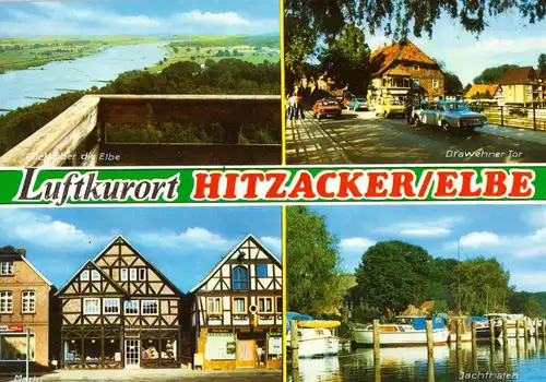 AK, Hitzacker Elbe, vier Abb., 1993
