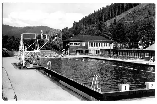 AK, Leutenberg Thür., Schwimmbad, 1966