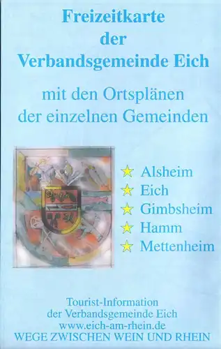 Wanderkarte mit Ortsplänen, Freizeitkarte der Gemeinde Eich, um 2000