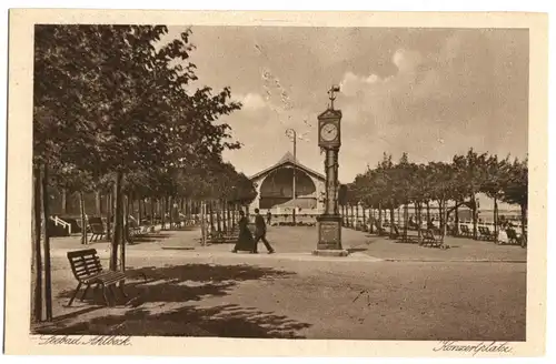 AK, Seebad Ahlbeck auf Usedom, Konzertplatz, um 1930