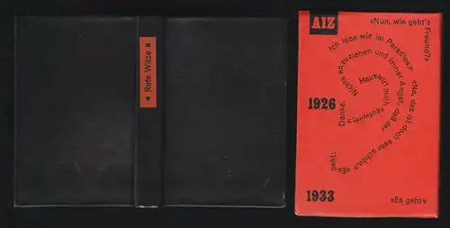Minibuch, Rote Witze aus der AIZ, AIZ 1926 - 1933, Leder im Schober, 1985