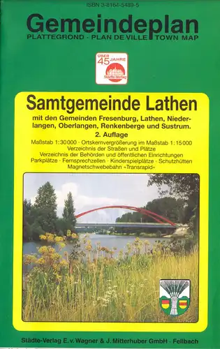 Stadtplan, Samtgemeinde Lathen, 2. Aufl., um 1997