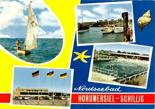AK, Nordseebad Horumersiel-Schillig, vier Abb., gestaltet, um 1971