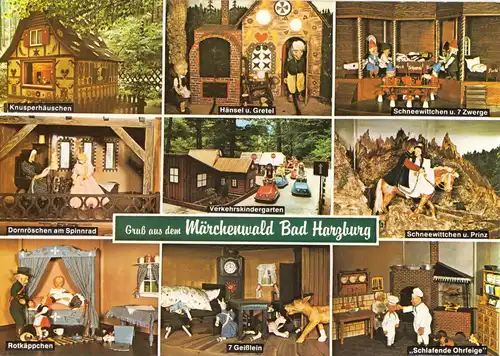 AK, Bad Harzburg, Märchenwald Bad Harzburg, neun Abb., 1982