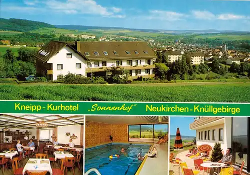 AK, Neukirchen Knüllgebirge, Kneipp-Kurhotel "Sonnenhof", vier Abb., 1986