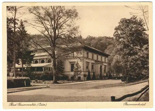 AK, Bad Freienwalde Oder, Brunnenhotel, um 1930