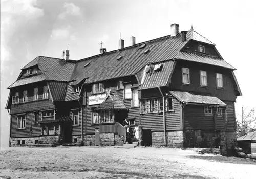 AK, Wildenthal Erzgeb., HO-Wismut Berg-Hotel Auersberg, 1959