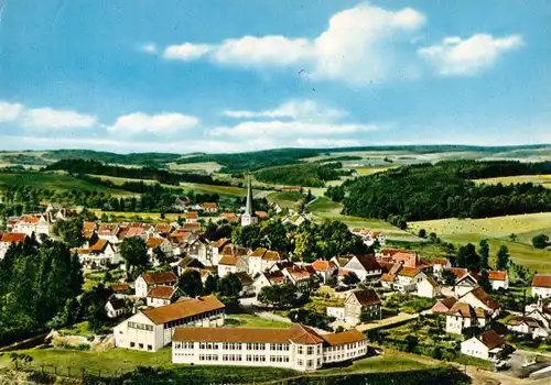 AK, Much, Bergisches Land, Teilansicht, um 1971