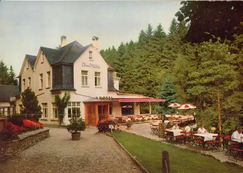 AK, Rengsdorf Ww., Hotel - Pension Waldcafé, um 1970