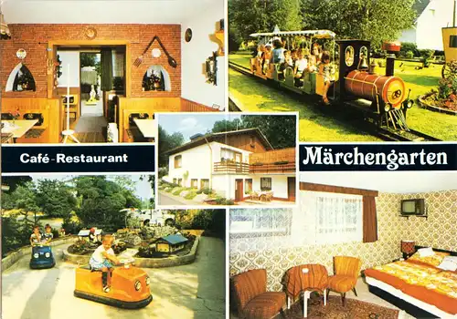 AK, Nümbrecht Oberbergisches Land, Restaurant Märchengarten, fünf Abb., um 1970