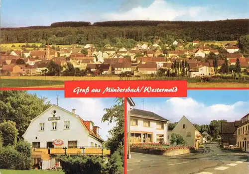 AK, Mündersbach Ww., drei Abb., um 1980