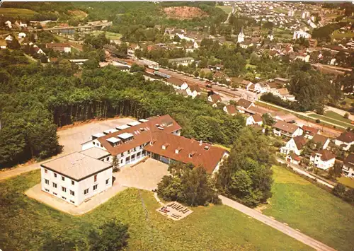 AK, Wiehl im Oberbergischen, Jugendherberge Wiehl, Luftbildansicht, um 1978