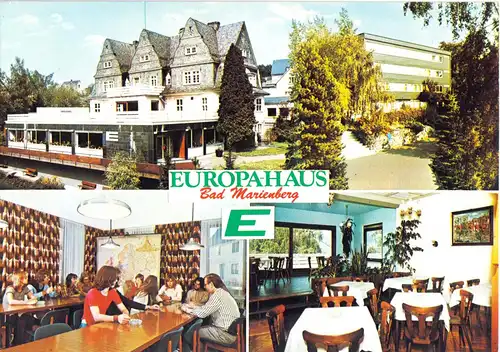 AK, Bad Marienberg, Europahaus, drei Abb., 1977