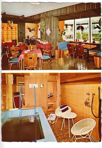 AK, Ehlscheid Ww., Hotel - Café - Restaurant "Westerwald", zwei Abb., um 1969