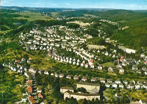 AK, Gummersbach im Oberbergischen, OT Steinbach, Luftbildansicht, 1984
