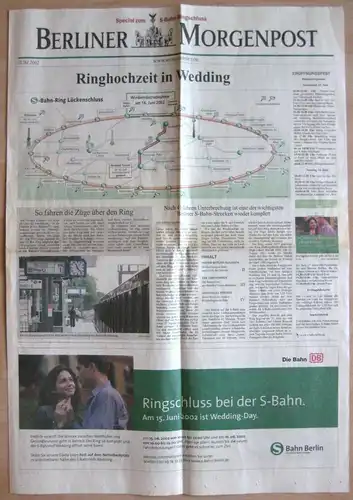 Berliner Morgenpost, Beilage Juni 2002, Ring[bahn]hochzeit im Wedding