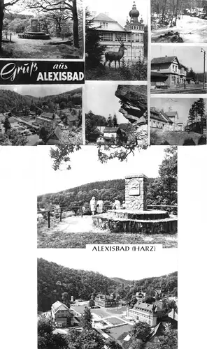 Lot von 4 AK, Alexisbad Harz, 1970-1980