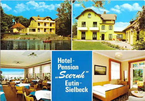 AK, Eutin Sielbeck, Hotel - Pension "Seeruh", vier Abb., um 1985