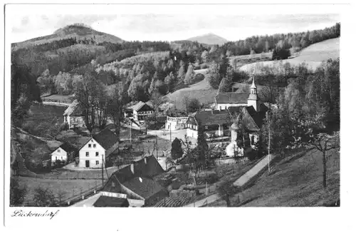 AK, Luftkurort Lückendorf Zittauer Gebirge, Teilansicht, 1951