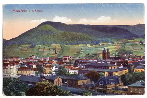 AK, Neustadt a.d. Haardt, Teilansicht, 1918