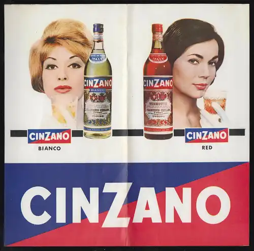 Werbezettel, Cinzano, um 1965